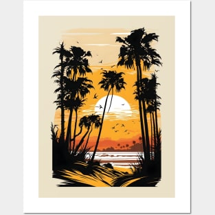 Golden Serenade: A Sunset Symphony Posters and Art